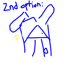 Meis with bunny ears and tail. The text above him says 2nd option