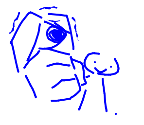 Person tightly gripping a tiny Meis.