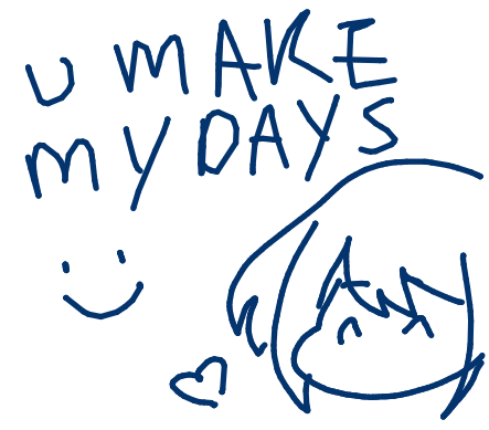 Happy Lio and the text: U make my days.