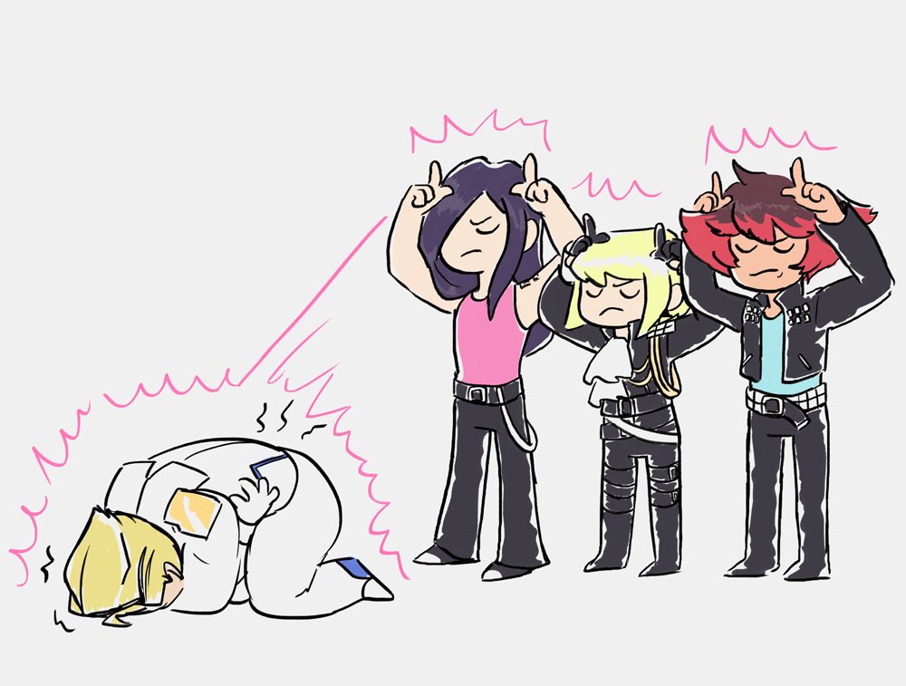 Meis, Lio and Gueira mentally projecting their period cramps onto Kray.