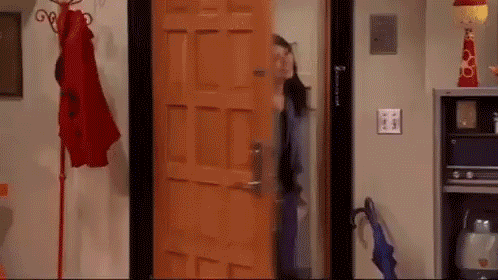 Carly from ICarly coming home and getting her face blasted with a bright light.