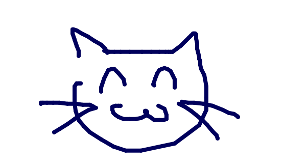 Strawpage anonymous drawing submission of a happy cat.